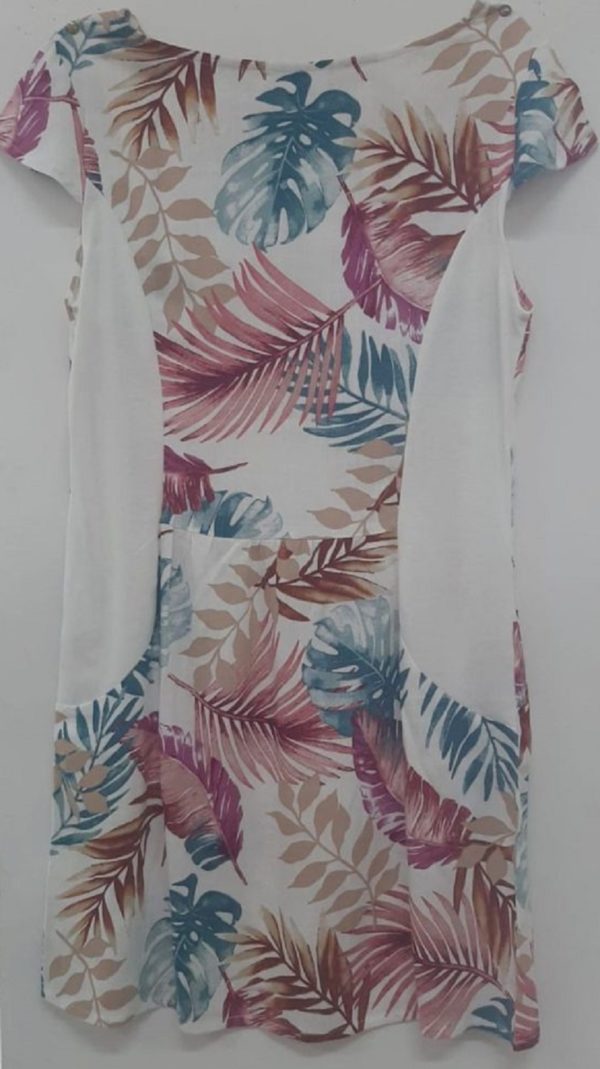 VESTIDO DE LINO ESTAMPADO ESPALDA
